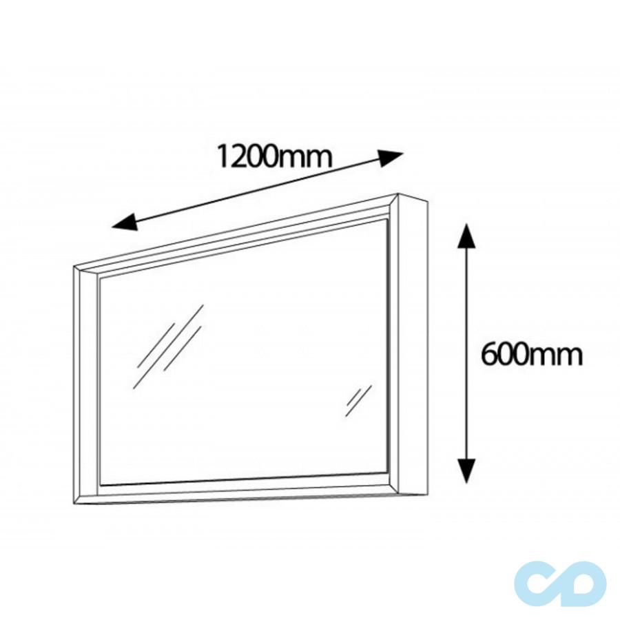 креслення Дзеркальна панель Botticelli Torino TrM-120 бордова