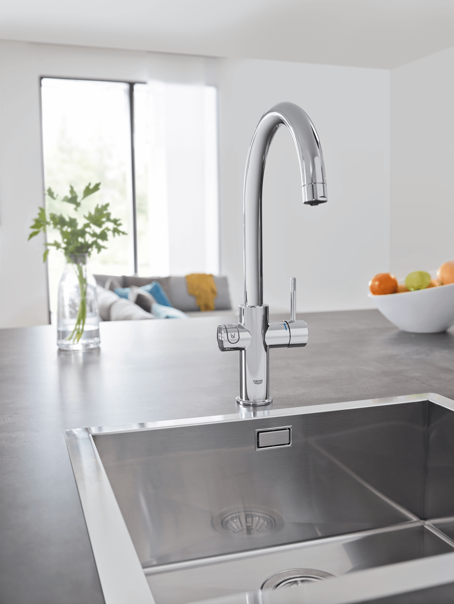 характеристики Кухонний змішувач з фільтром Grohe Blue Home 31455001