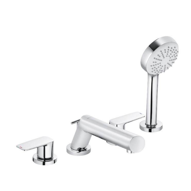 Змішувач для ванни Kludi Pure & Style 404250575 на 4 отвори хром
