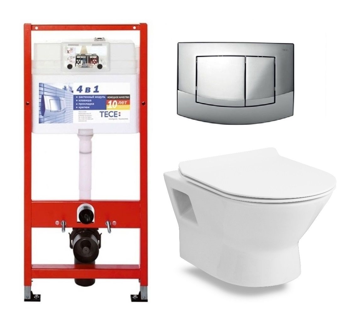 Інсталяція Tece Base 9400005 з підвісним унітазом Volle Fiesta New R 13-77-034