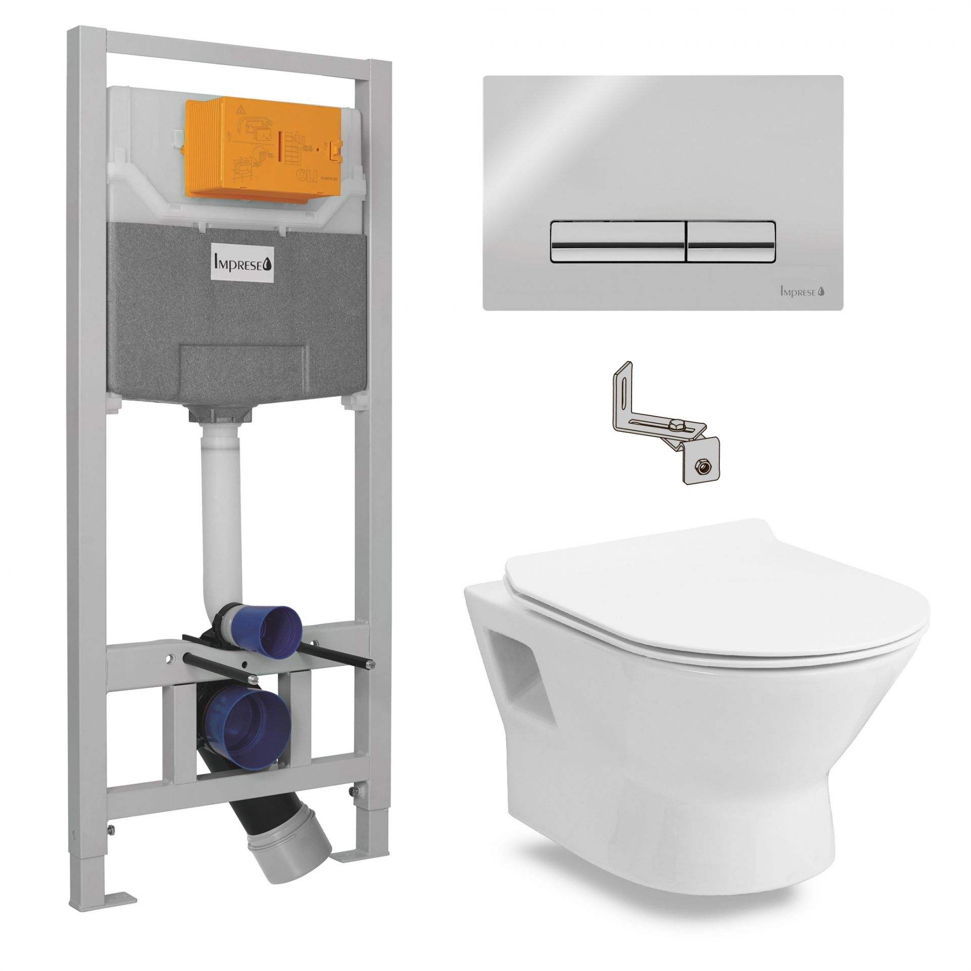 Інсталяція для унітазу Imprese 3в1 i9120 з підвісним унітазом Volle Fiesta New R 13-77-034