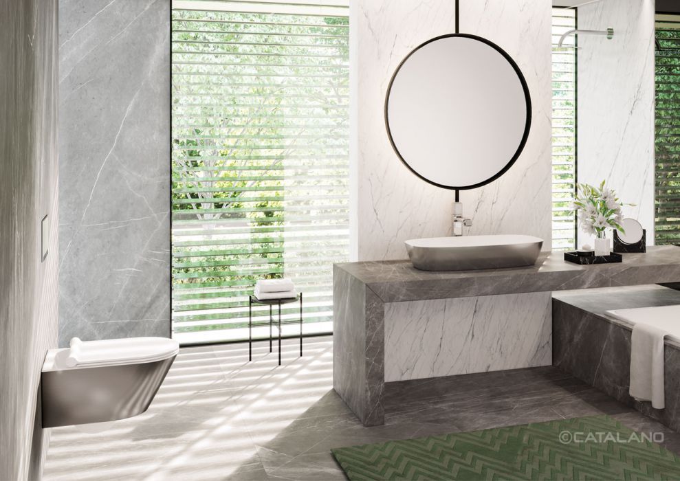 цена Подвесной унитаз Catalano Gold & Silver 1VS55NRBA