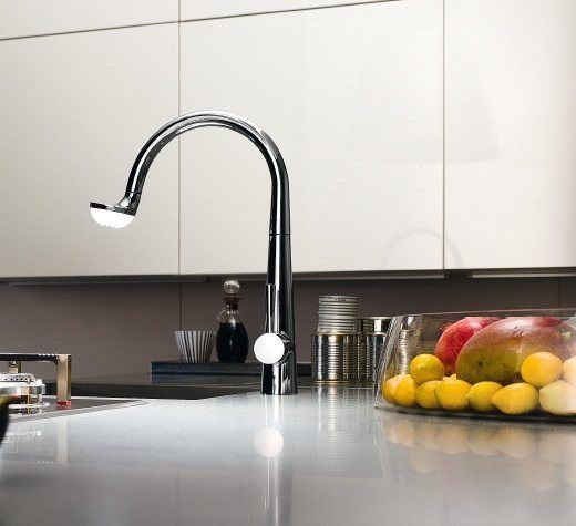 Кухонний змішувач Nobili Luce LC00117CR з підсвічуванням купити