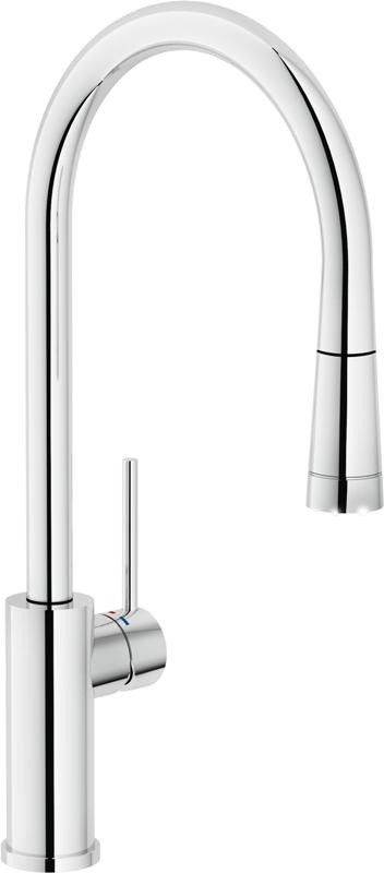 Кухонный смеситель Nobili Web WB00117/1CR с подсветкой