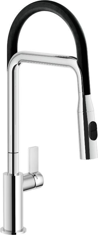Кухонний змішувач Nobili Flag FL96400/1CR хром/чорний