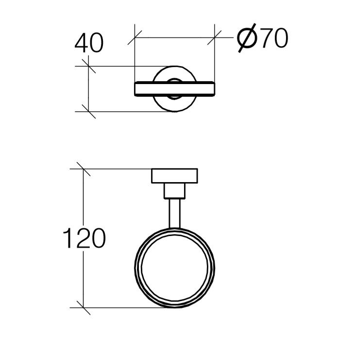 креслення Тримач мильниці/склянки/дозатора Lineabeta Baketo 52011.29