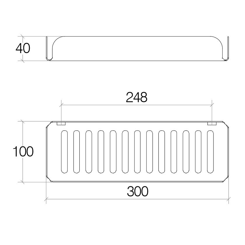 креслення Поличка Lineabeta Filo 50035.18