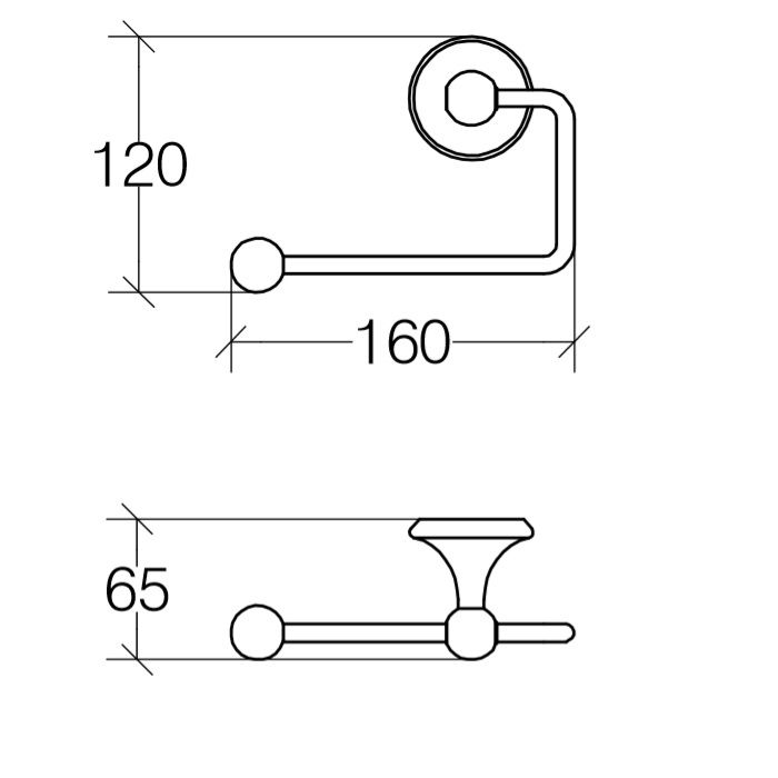 креслення паперотримач Lineabeta Venessia 52908.29