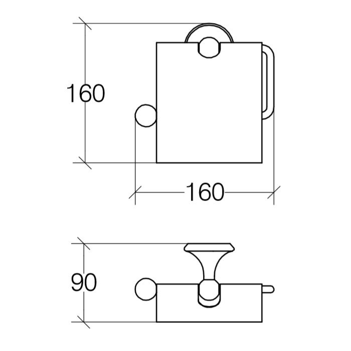креслення паперотримач Lineabeta Venessia 52907.29