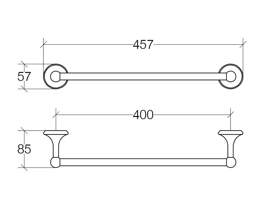 креслення Полотенцедержатель Lineabeta Venessia 52914.29