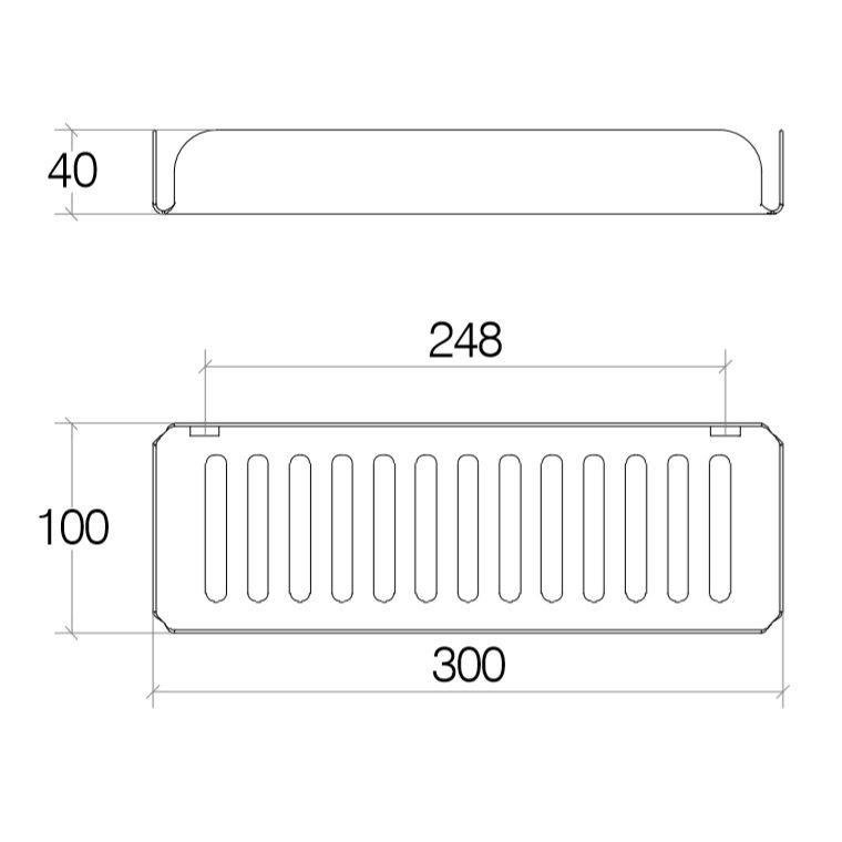 креслення Поличка-решітка Lineabeta Filo 50035.29