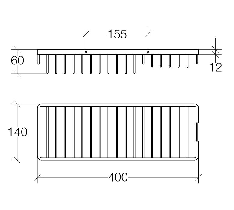 креслення Поличка-решітка Lineabeta Filo 50022.29