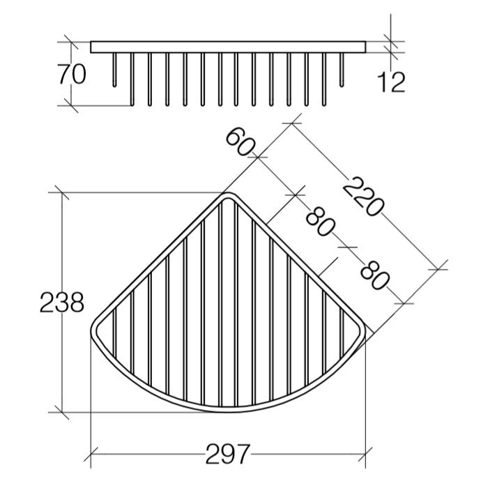 креслення Поличка-решітка Lineabeta Filo 50003.29