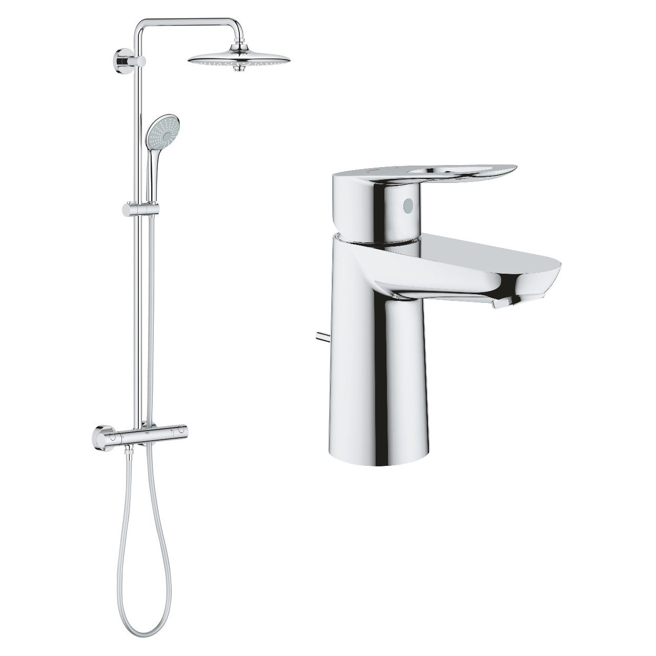 Душова система Grohe Euphoria 27296002 + Змішувач для раковини Grohe BauLoop 23335000