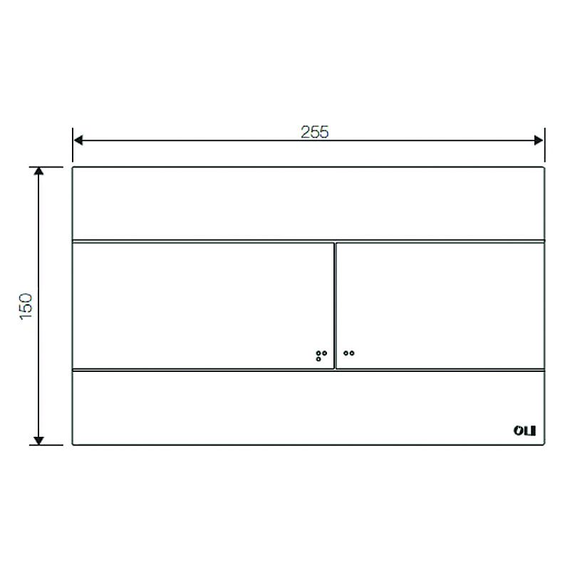 техническая схема Инсталляция для унитаза Oli Diamante Evo 600151+659055