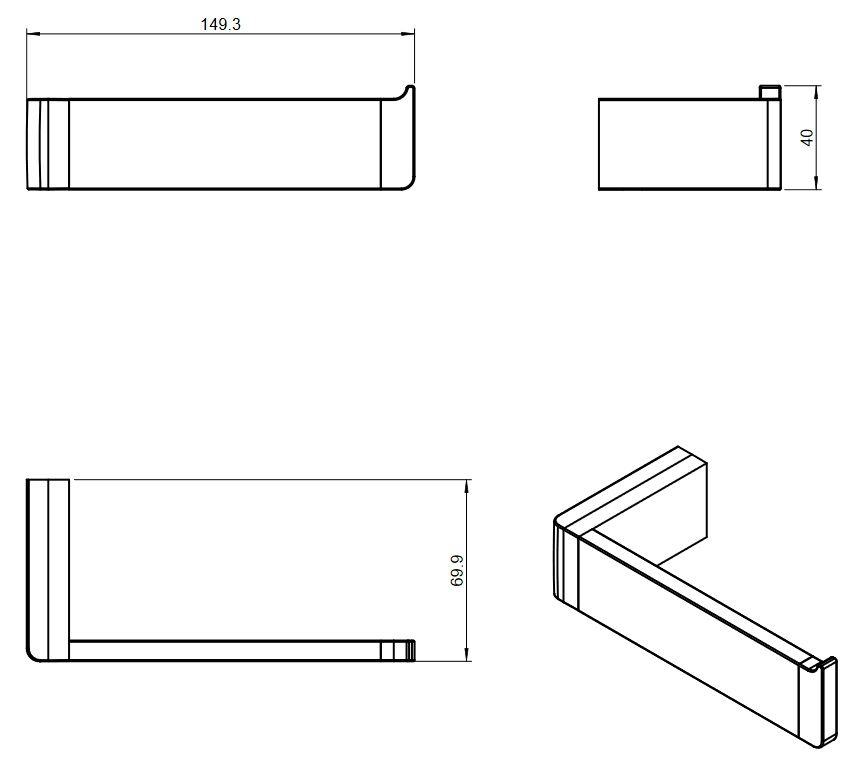 креслення паперотримач Cosmic Pomdor Extreme 2530158