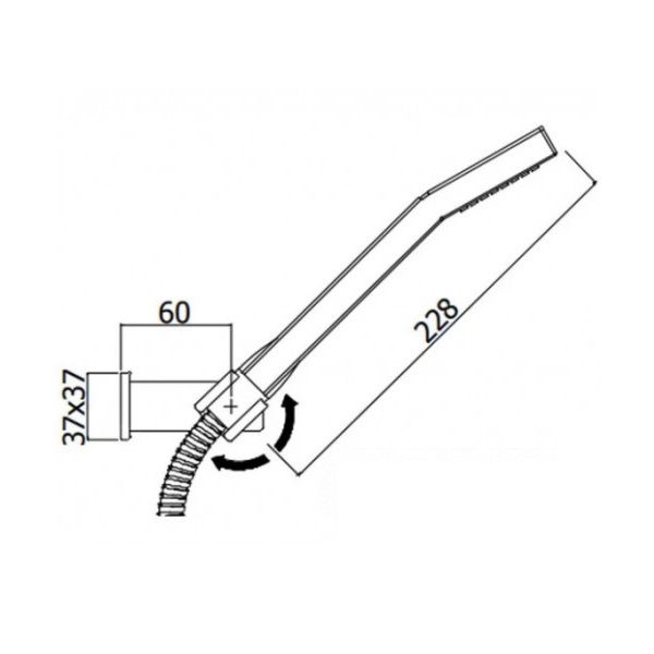 чертеж Душевой гарнитур Paffoni Level ZDUP 058 CR