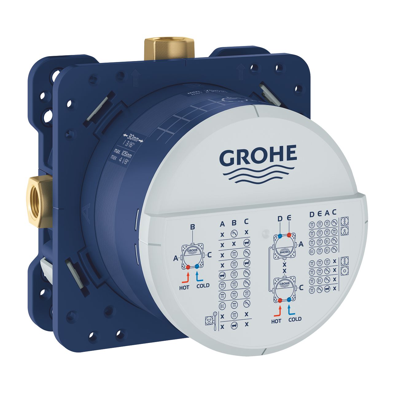 Душова система прихованого монтажу Grohe Grohtherm Cube 3450600A купити