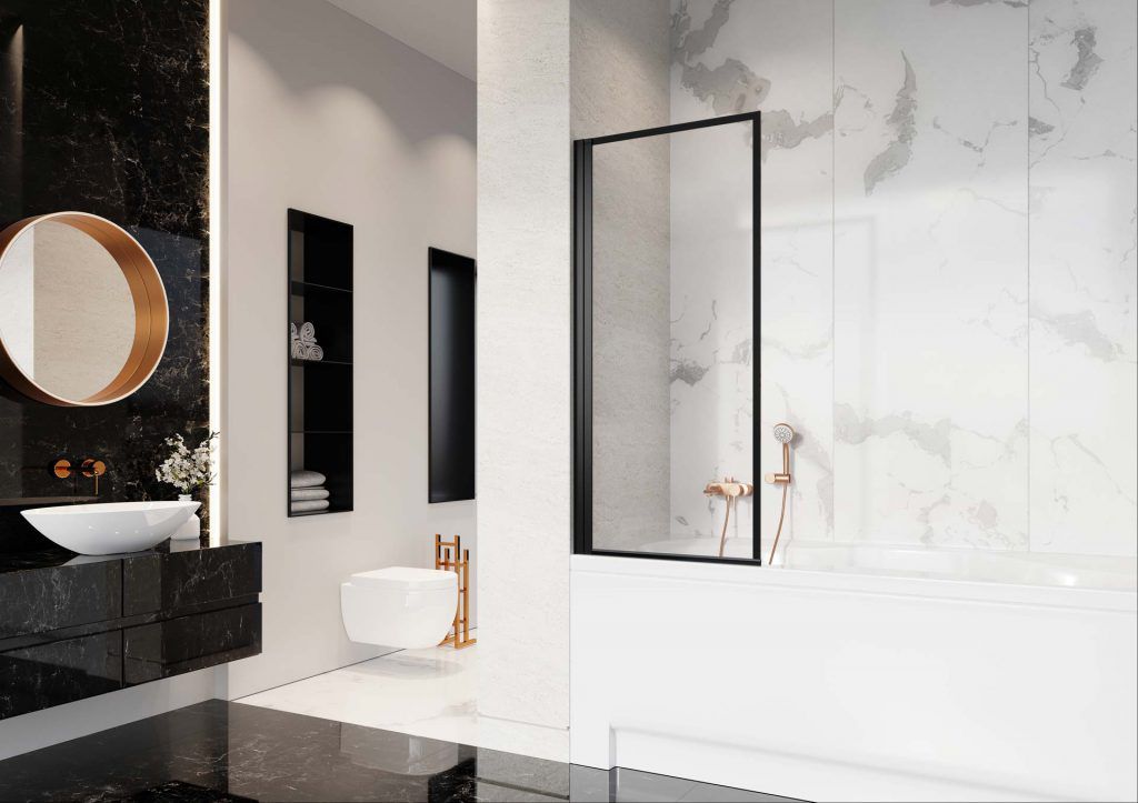 купити Шторка для ванни Radaway Nes Black PNJ I Frame 10011050-54-56L