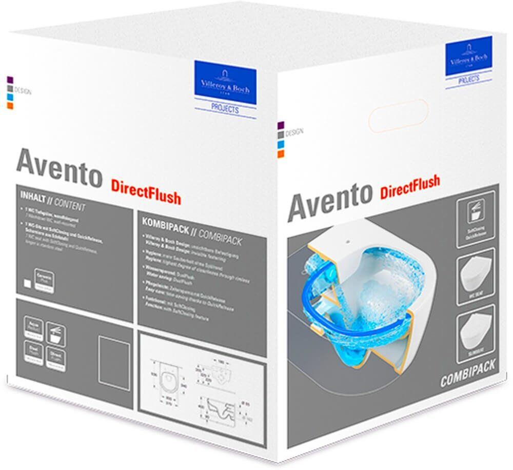 Підвісний унітаз Villeroy & Boch Avento Ceramic Plus 5656RSR1 ціна