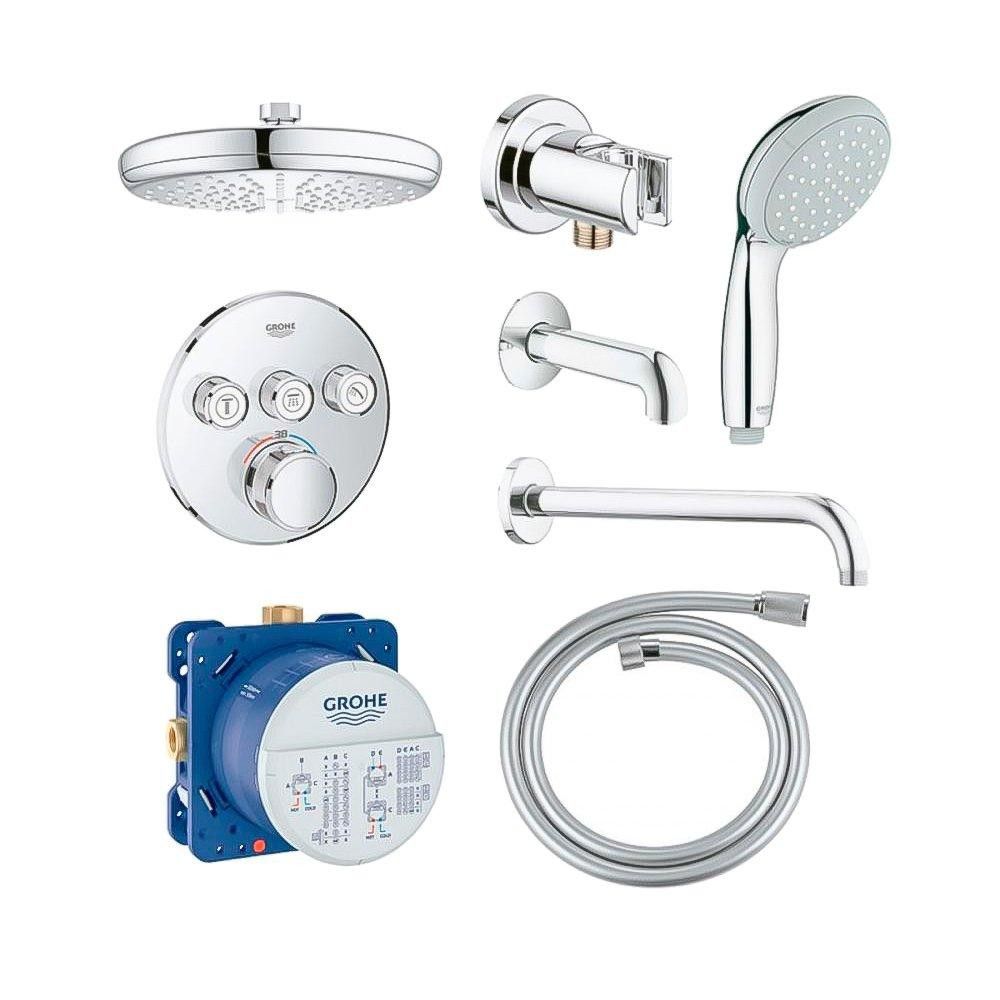 Душова система прихованого монтажу Grohe Grohtherm SmartControl 34614SC2
