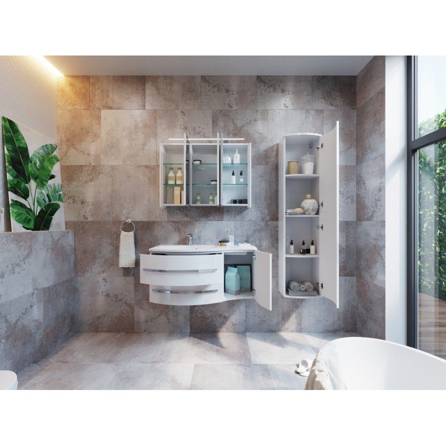 Дзеркальна шафа Botticelli Vanessa VnM-100 4820142277087 червоний купити