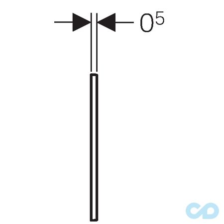 креслення Рама під кришку до змивний клавіші Geberit Omega60 115.086.21.1