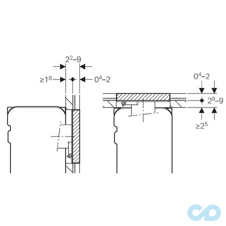 креслення Захисна кришка Geberit Omega 115.087.00.1