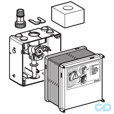 технічна схема Блок управління змивом пісуара Geberit Basic 115.801.00.5