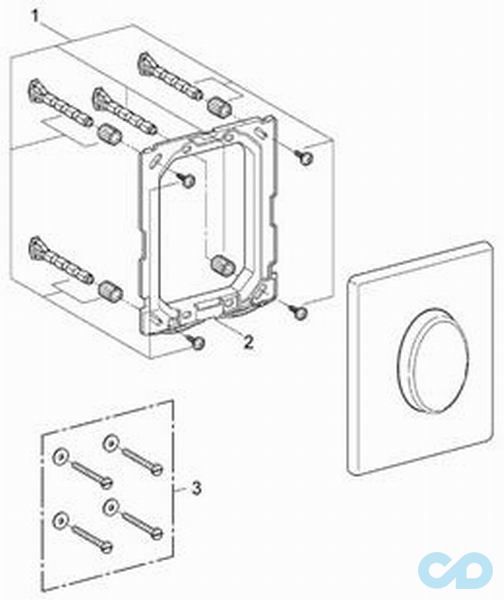 креслення Клавіша змиву Grohe Skate Air 38564SH0