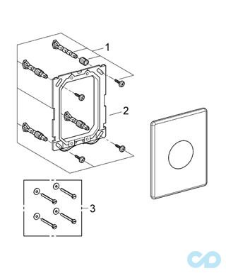креслення Клавіша змиву Grohe Skate 38573000