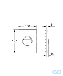креслення Клавіша змиву Grohe Nova Cosmopolitan 38765SH0