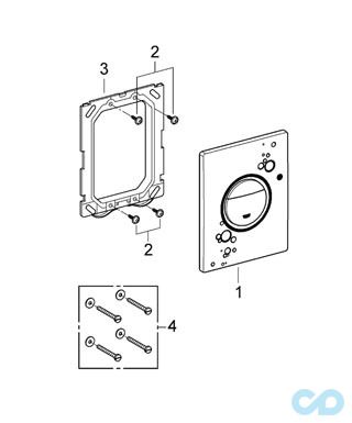 креслення Кнопка змиву Grohe Nova Cosmopolitan 38847LS0