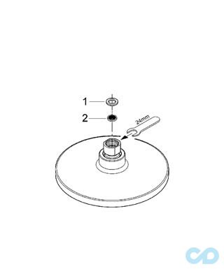 технічна схема Верхній душ Grohe Euphoria Cosmopolitan 180 27491000