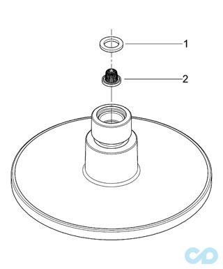 технічна схема Верхній душ Grohe Euphoria Cosmopolitan 160 28233000