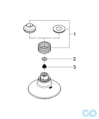 креслення Верхній душ Grohe Euphoria 110 Duo 27246000