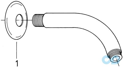 креслення Душовий кронштейн Grohe Relexa 28541000