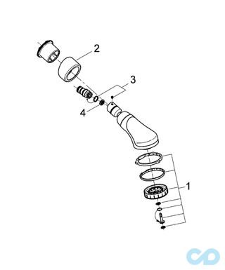 креслення Верхній душ Grohe Relexa Plus 80 Dual 28190000