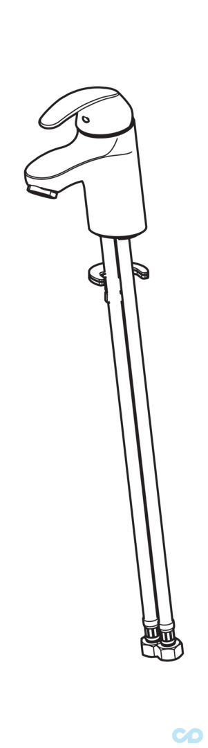 розміри змішувач для раковини oras polara 1400f