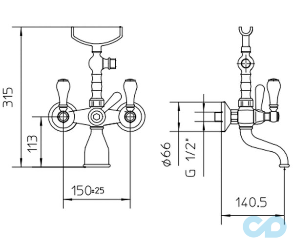 цена смеситель для ванны bossini retro z002103030