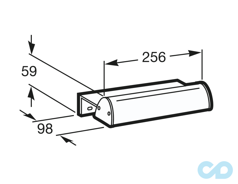 креслення Підсвічування для дзеркала Victoria A813049001