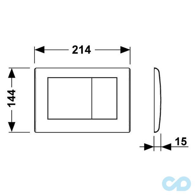 креслення Клавіша змиву ТЕСЕplanus 9240311