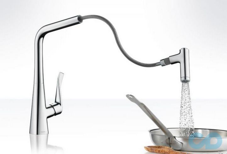 фото смеситель для кухни hansgrohe metris select 14884800