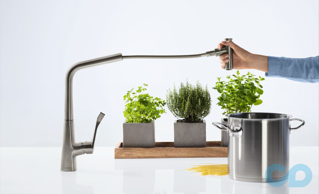 характеристики змішувач для кухні hansgrohe metris select 14857800