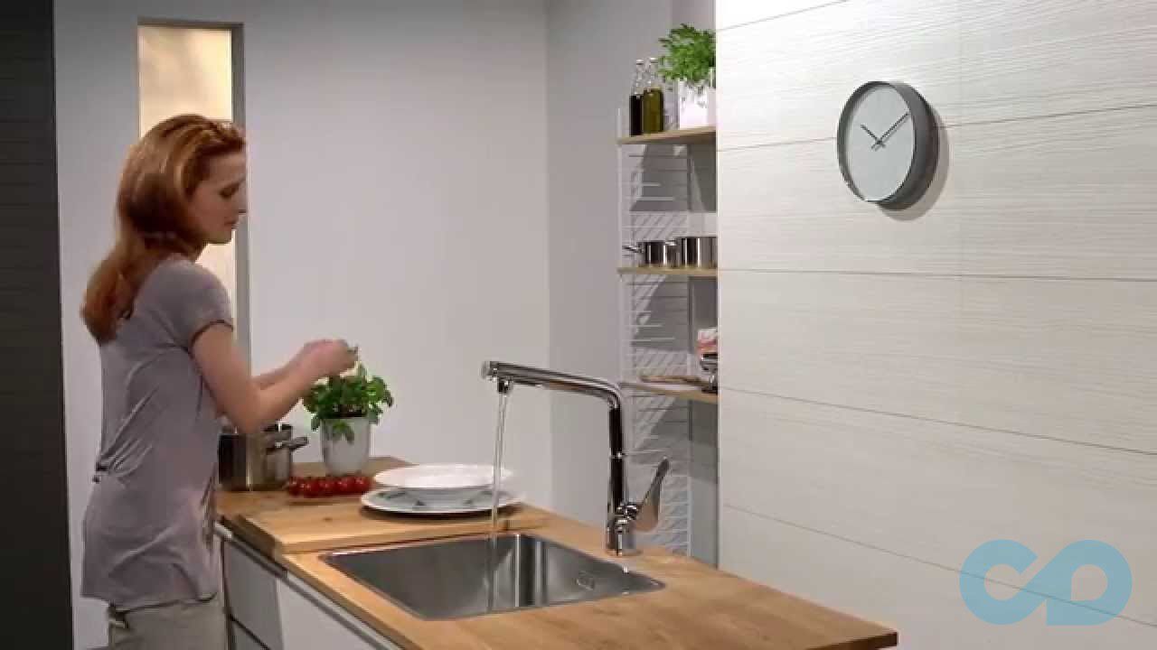 дизайн змішувач для кухні hansgrohe metris select 14883000
