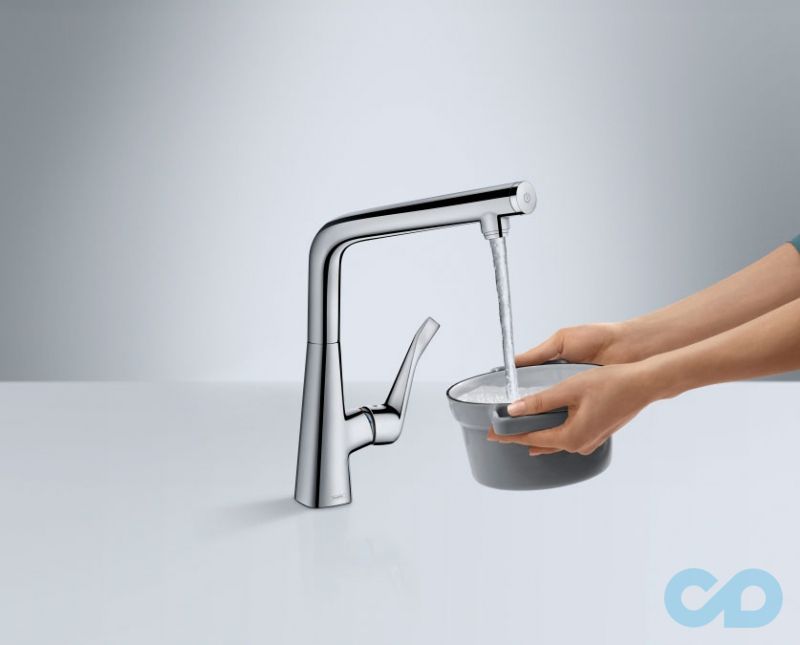 ціна змішувач для кухні hansgrohe metris select 14883000