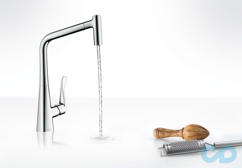 фото змішувач для кухні hansgrohe metris 14820000