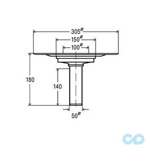 креслення Трап для балконів і терас Viega 557096