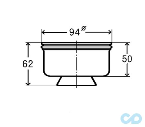 креслення Затвор для трапів Viega 583255
