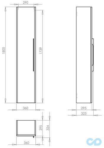креслення Пенал Kolo Traffic 88419000